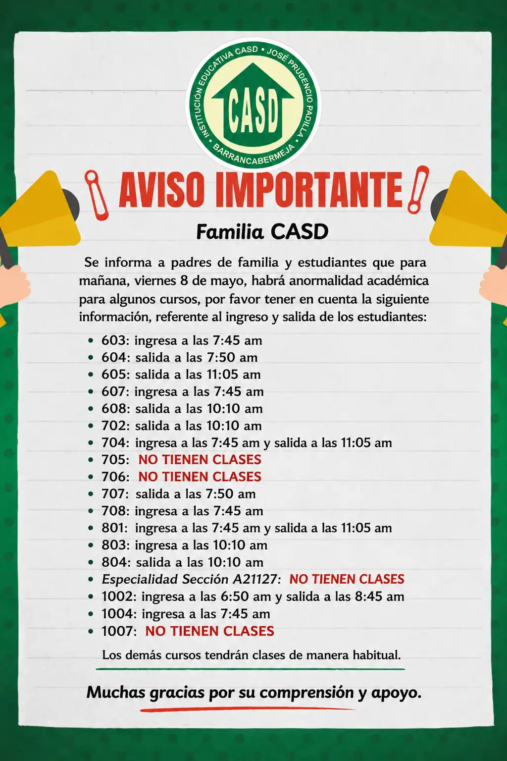 Día Compensado Abril 27 de 2026