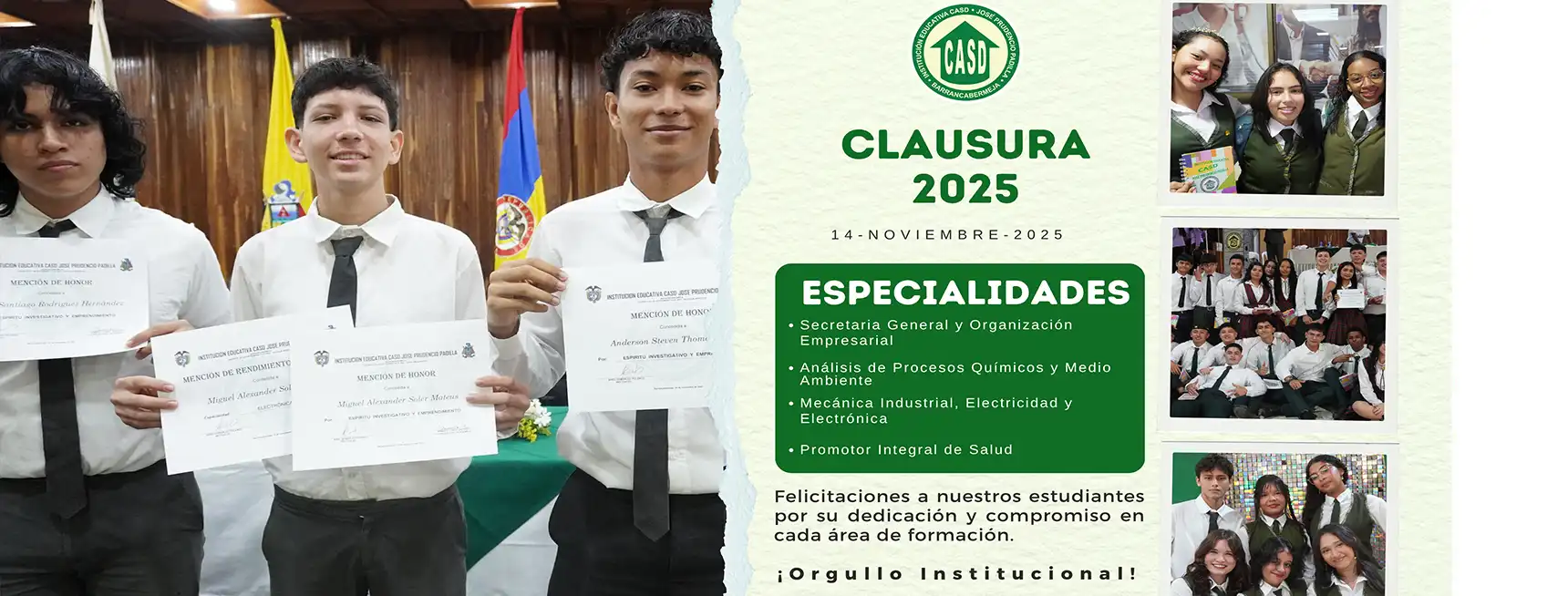 CLAUSURA ESPECIALIDADES CASD 2025